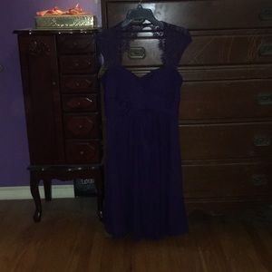 Purple semi-formal dress